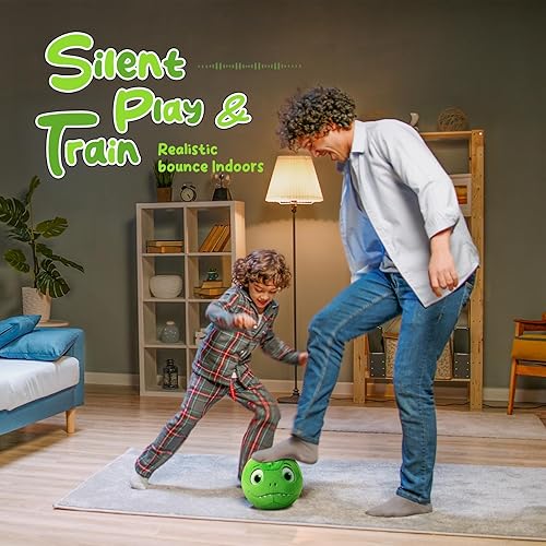 Miniatura 5 de Pelotas de fútbol silenciosas para interiores de 1 a 3 años, pelota de fútbol inflable de felpa suave para bebé, juguetes de regalos para niños de 3