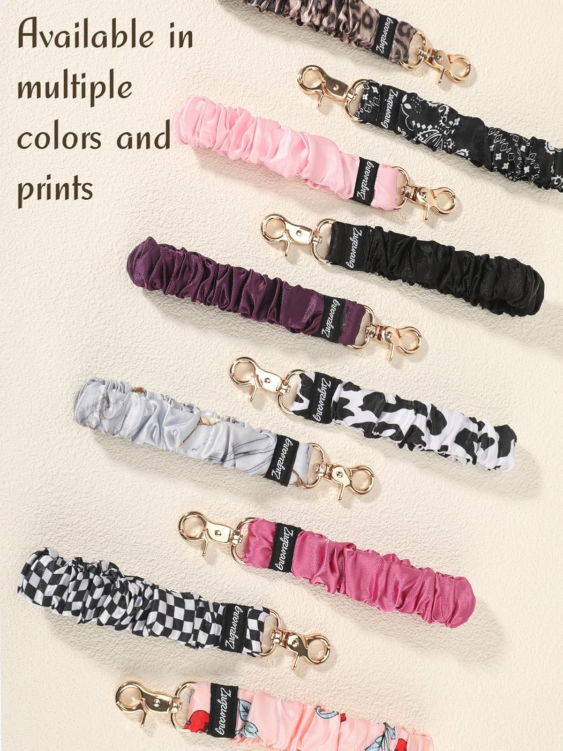 Zugzwang Scrunchie Keychain Wristlet - Stretchy Car Key Holder Bracelet, Multi-Purpose Strap for Gym & Travel image 4