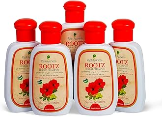 Rajah Ayurveda ROOTZ Shampoo 100ml (Pack of 5) – |Royal Ayurvedic Treatment for your Hair with Goodness of Hibiscus, Brahmi, Neem and Shirakakai| Paraben Free|