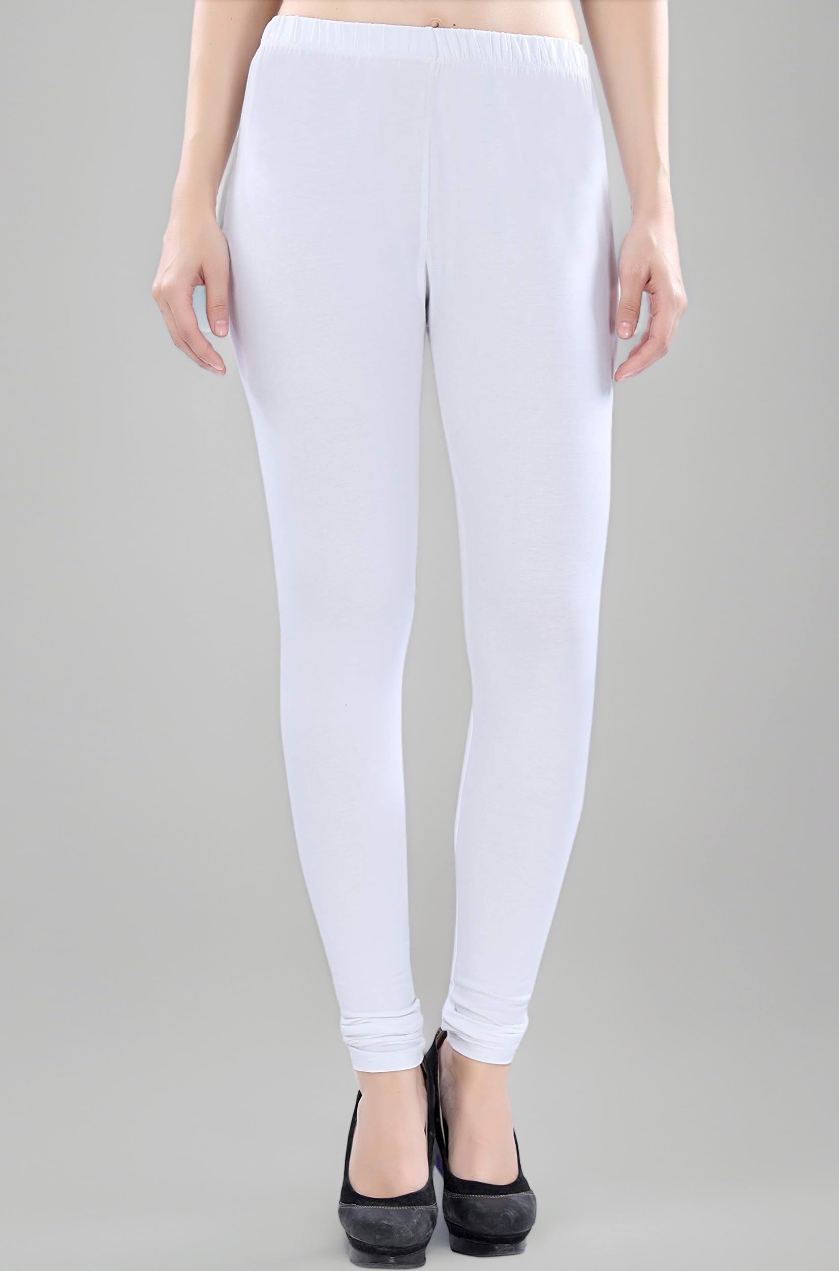 Ultra Soft Cotton Churidar Solid Regular and Plus 35 Colours Leggings for Womens and Girls- Sizes :- M, L, XL, 2XL, 3XL, 4XL, 5XL, 6XL