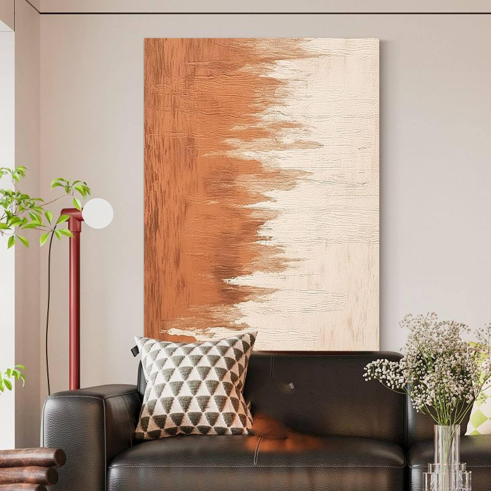 Peintures à l'huile sur toile pour habiller un grand mur vide de chambre