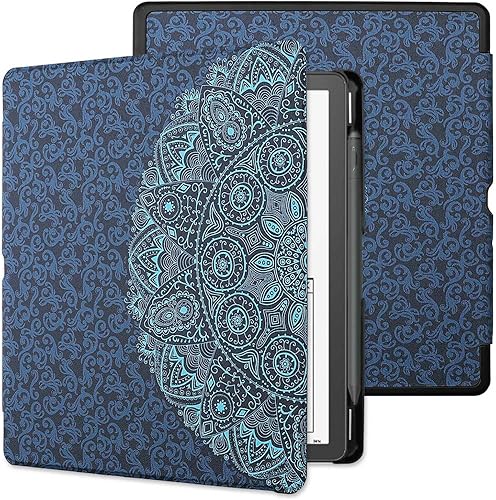 Miniatura 8 de WALNEW Funda para Kindle Scribe de 10.2 pulgadas (lanzado en 2022), funda inteligente de piel sintética con soporte para bolígrafo y encendido