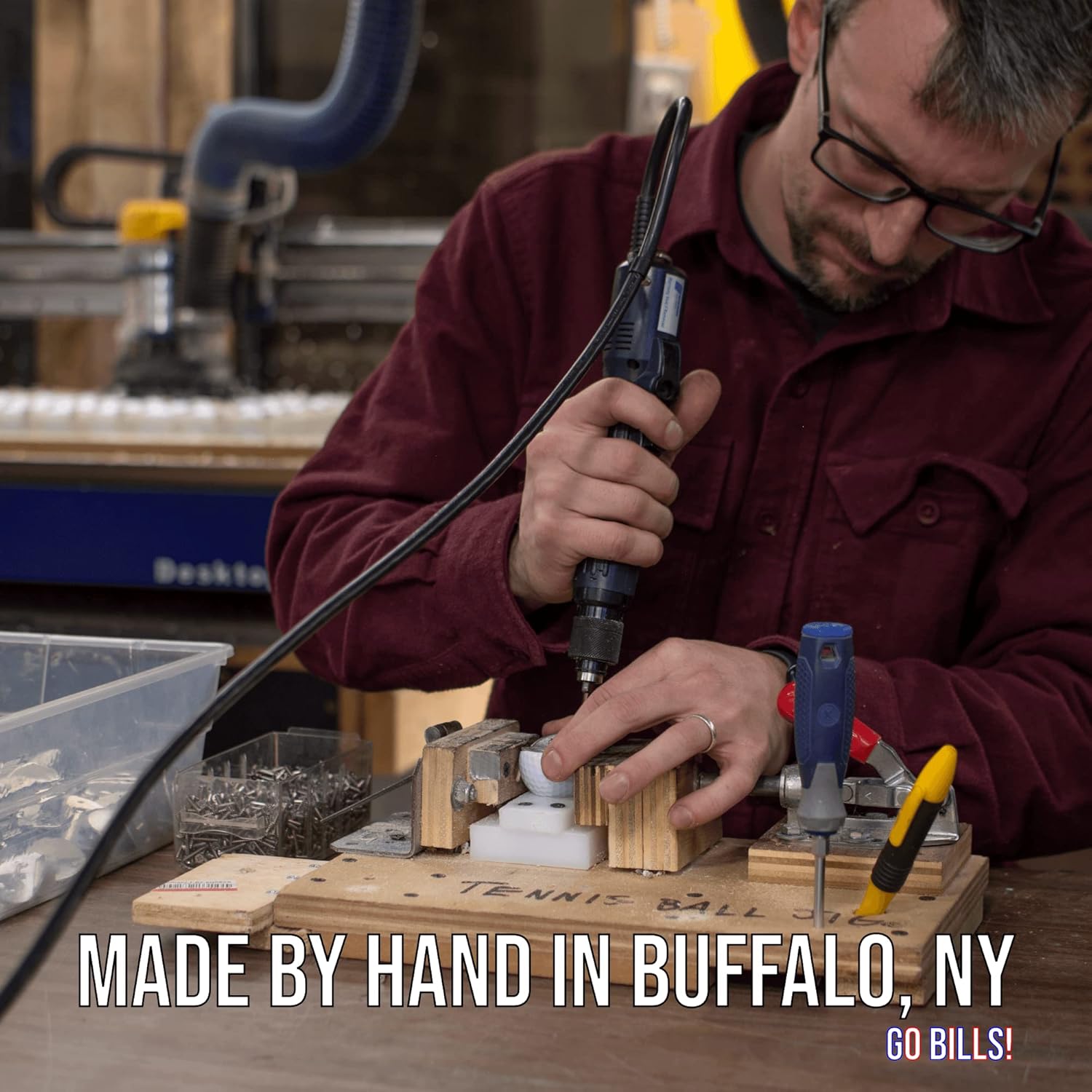 Golf & Baseball Bottle Opener, Made from real Golf Ball & Baseball, Unique Bottle Opener
