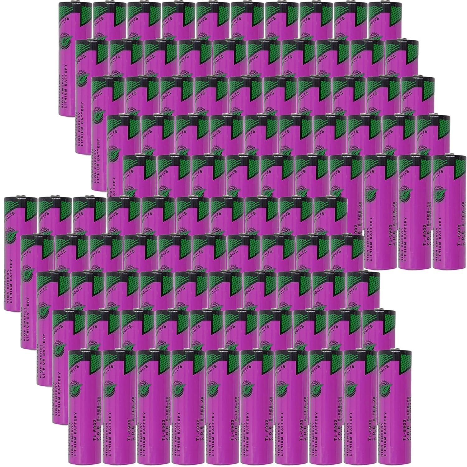 100-Pack 3 6V 2400mAh TL-5903 S iXtra Series AA Lithium Battery for Tadiran TL-5903 TL-5104 SL-360 S7-400 ER14505