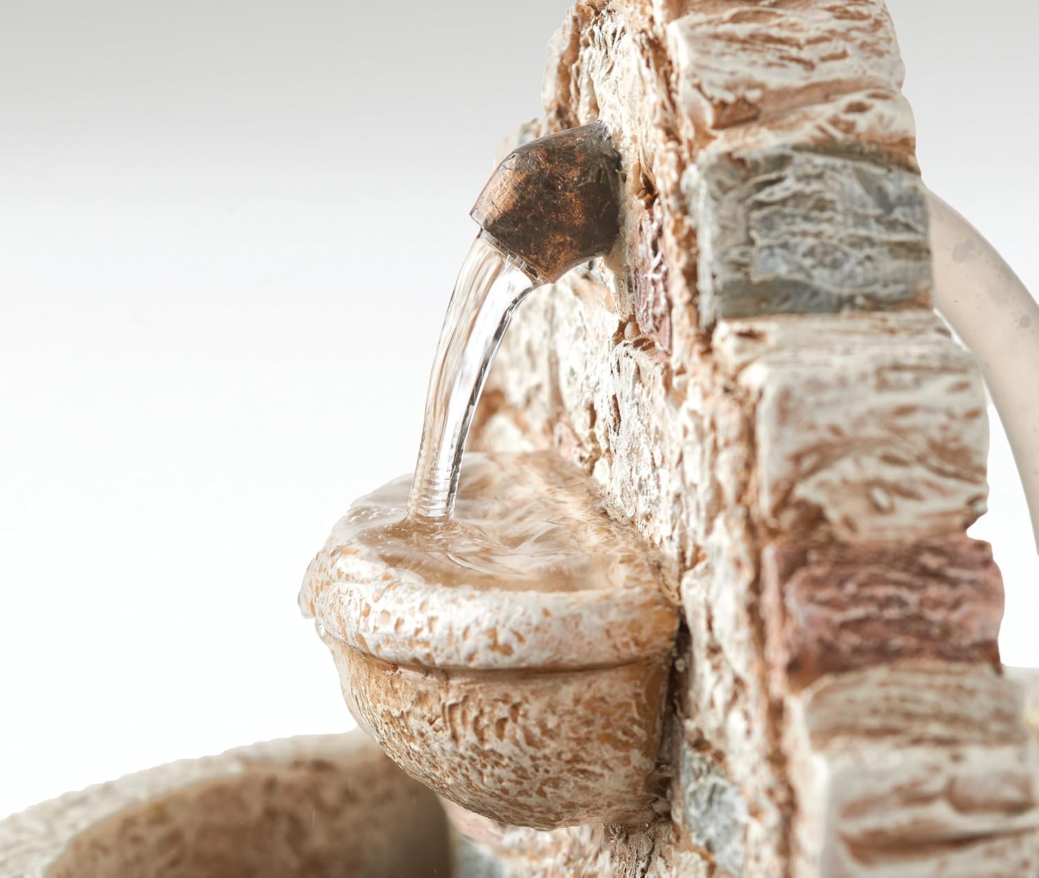 Fontanini by Roman, 6.75" H Wall Fountain, with Water Pump, Nativity Village Accessories