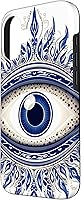 Vista 2 de iPhone 16 Evil Eye - Una potente protección elegante - Funda de arte mandala