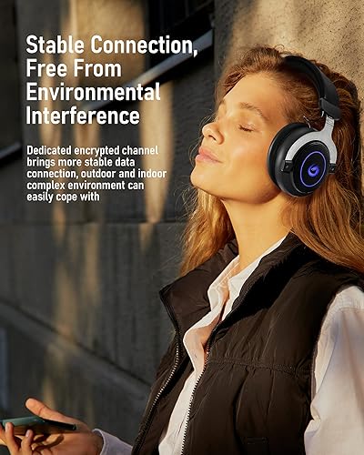 Miniatura 5 de Auriculares inalámbricos para juegos Bluetooth 5.2, micrófono integrado con cancelación de ruido, sonido estéreo para Mac, PC, portátil, PS4, PS5,