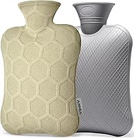 Vista 7 de FORICOM Botella de agua caliente, 2L, retención de calor de 6 horas, almohadilla térmica de PVC, fácil de usar, bolsa caliente para calambres, rosa