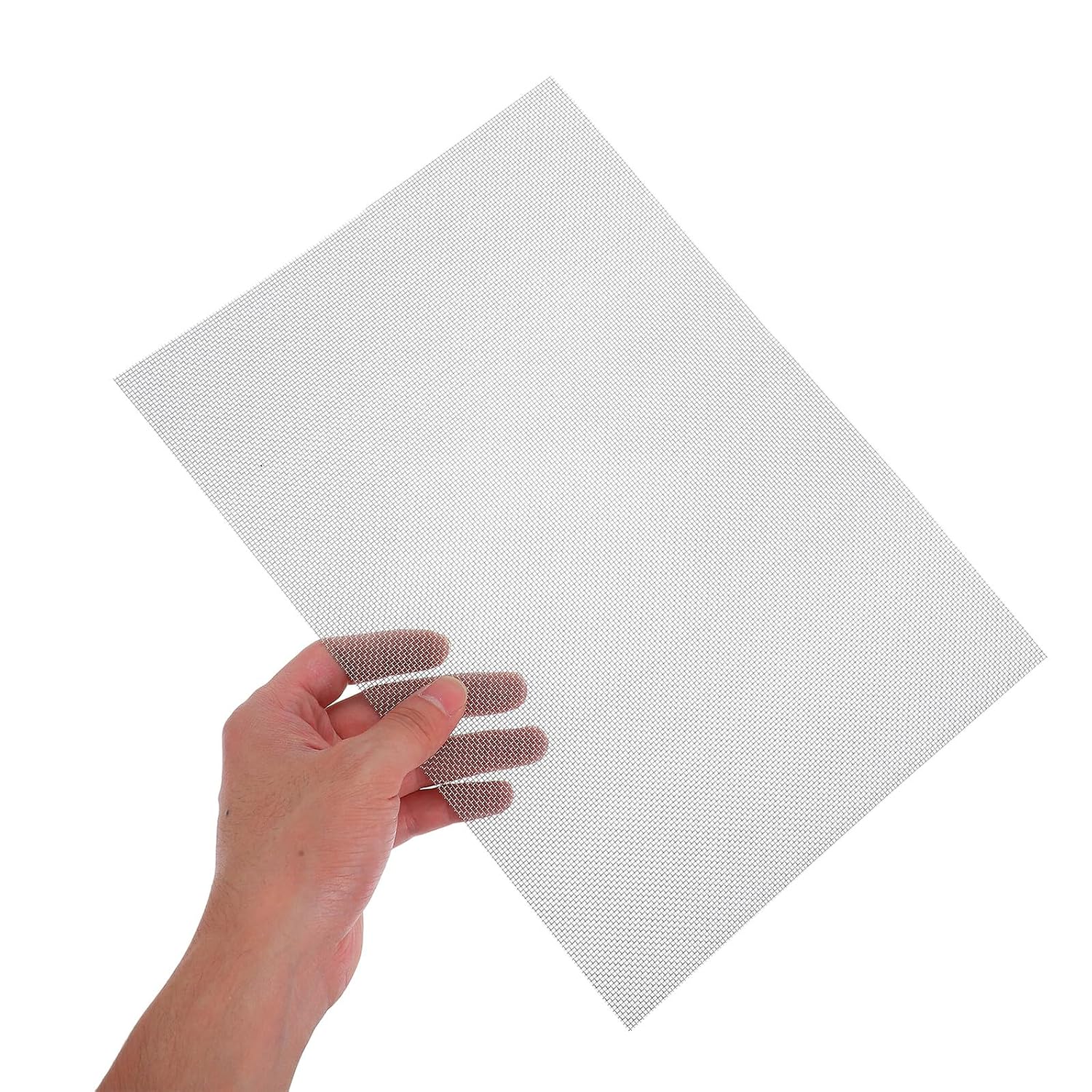 6pcs Stainless Steel Wire Mesh Sheets 30x21cm Fine Woven Metal Screen for Ventilation, Garden Mesh, and DIY Repair Projects