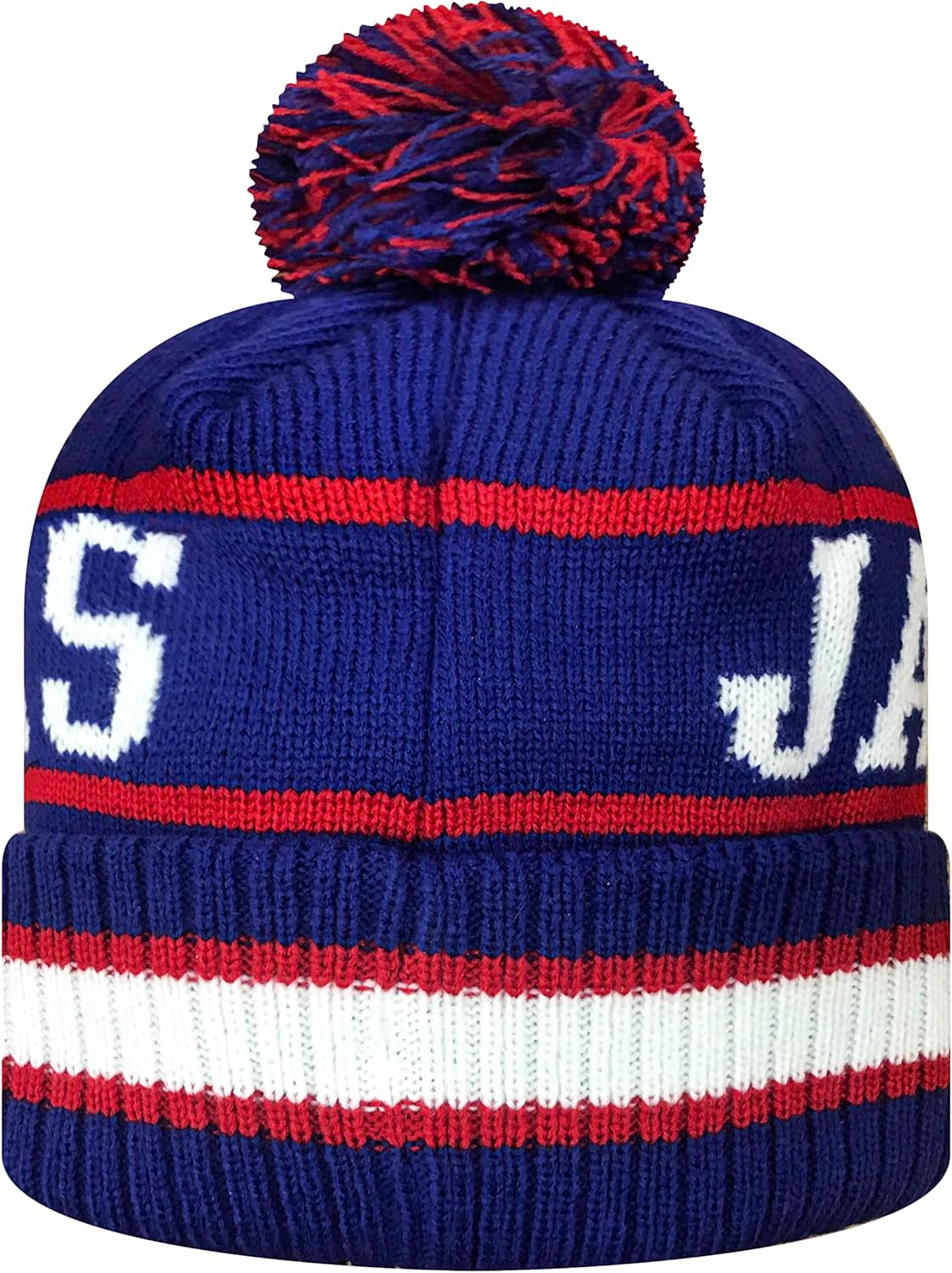 Zephyr NCAA Team Color-Retro Logo -Cuffed Knit Skully Beanie Pom Hat-Texas Tech Red Raiders-One Size Fits Most : Sports & Outdoors