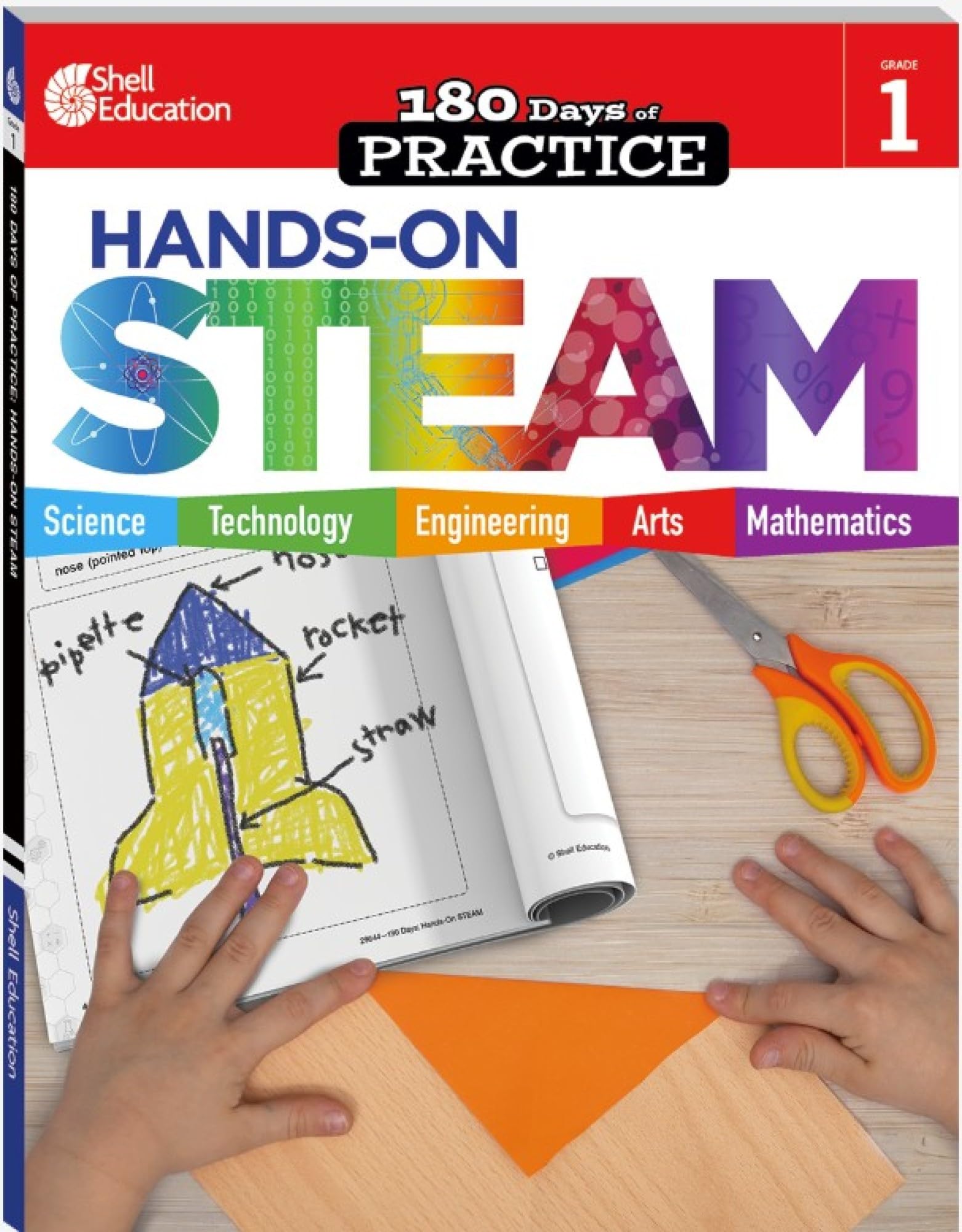 180 Days™: Hands-On STEAM for Grade 1: Practice, Assess, Diagnose (180 Days of Practice)
