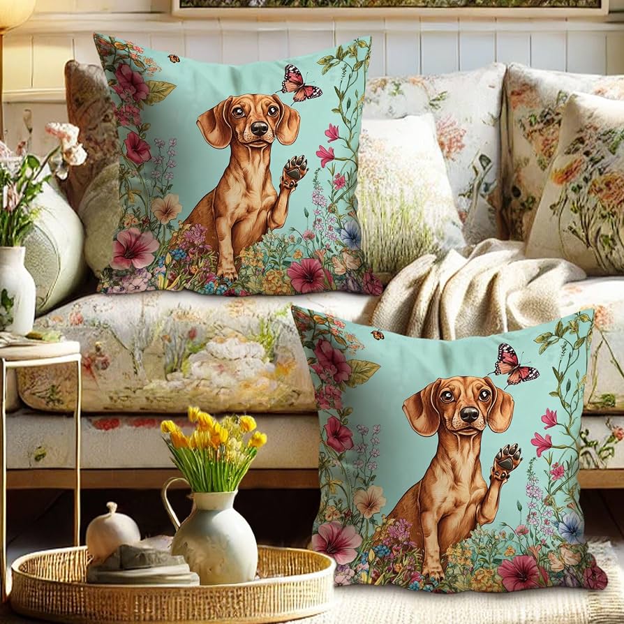Bichon Frise Dog Throw Pillow Cover — 17x17 Inch, Double-Sided Soft Polyester, Hidden Zipper - View #3