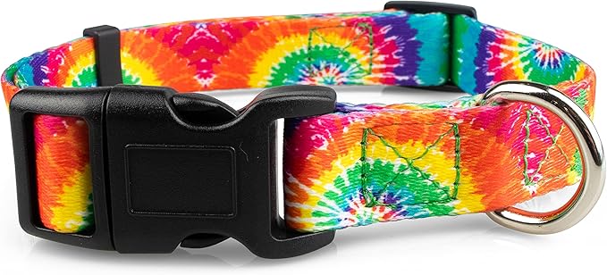 Collar Tie Dye para Perro Mediano Limeloot miniatura 3