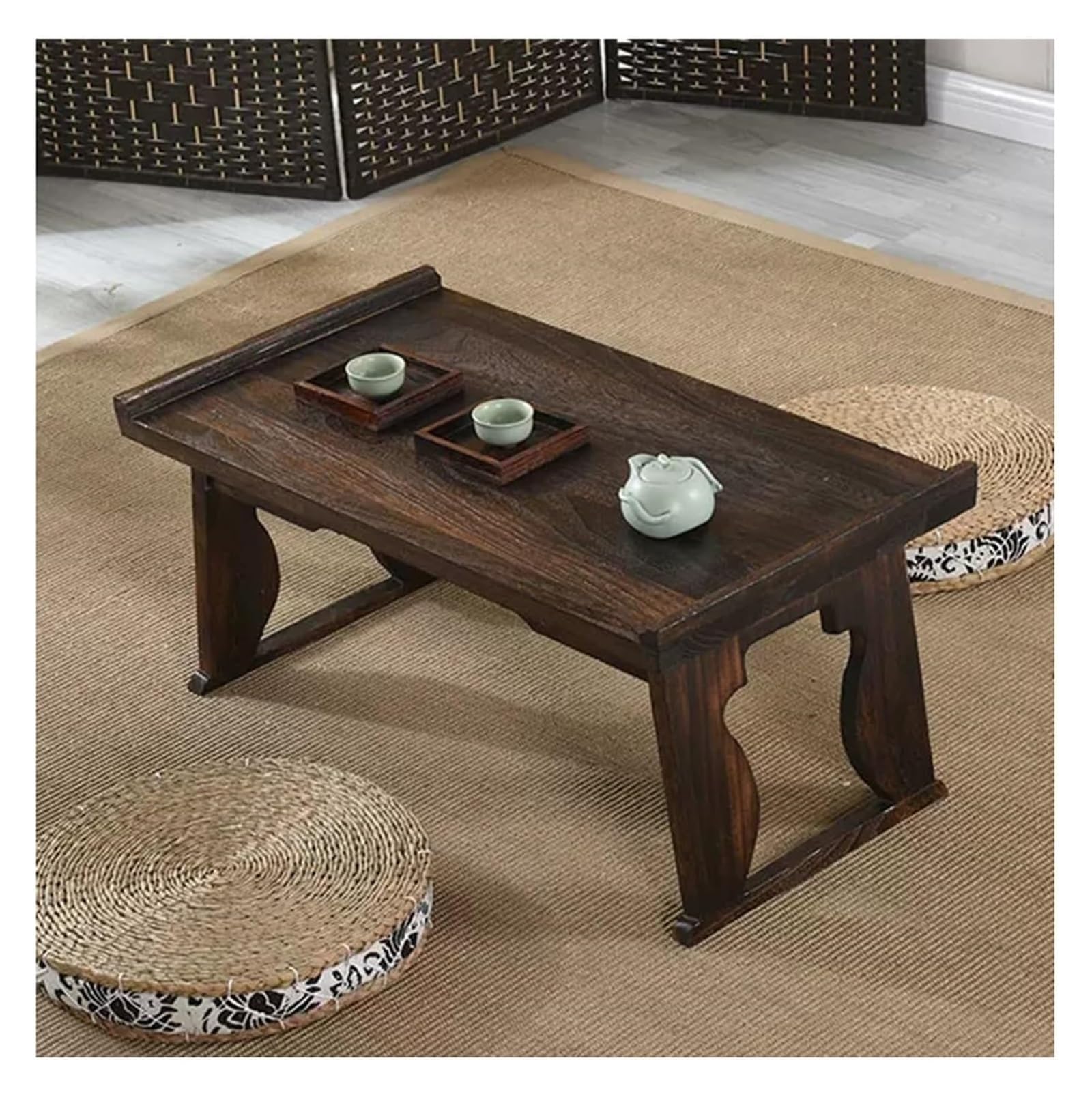 Table basse japonaise rétro en bois noble pour sublimer votre décoration