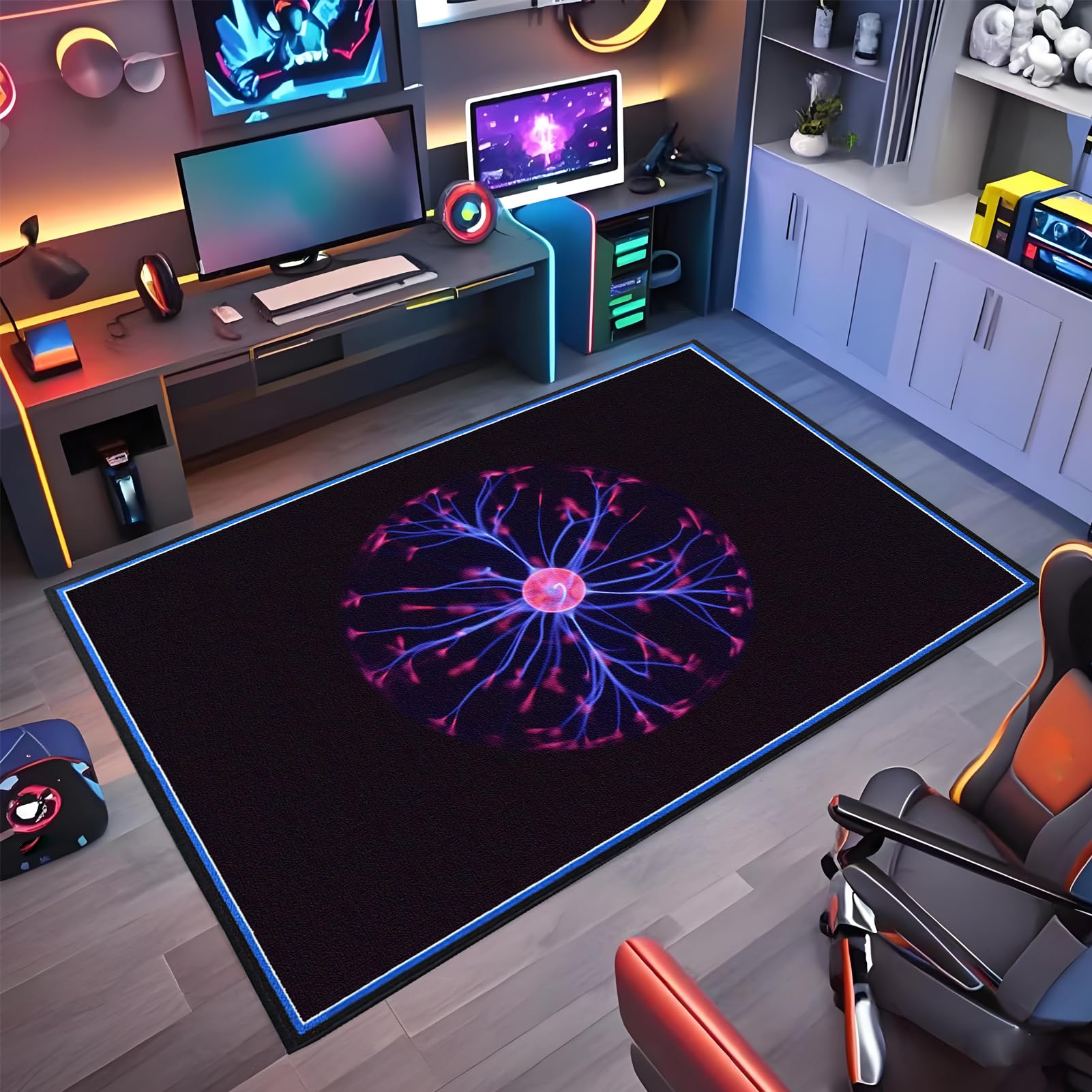 Wuzqju Gaming Chair Mat Non-slip Office Chair Mat for Hardwood Floor 70 x 100 cm Heavy Duty Office Chair Mats for Carpeted and Hardwood Floor Multi-Purpose Floor Protector for Home Office Gaming Room