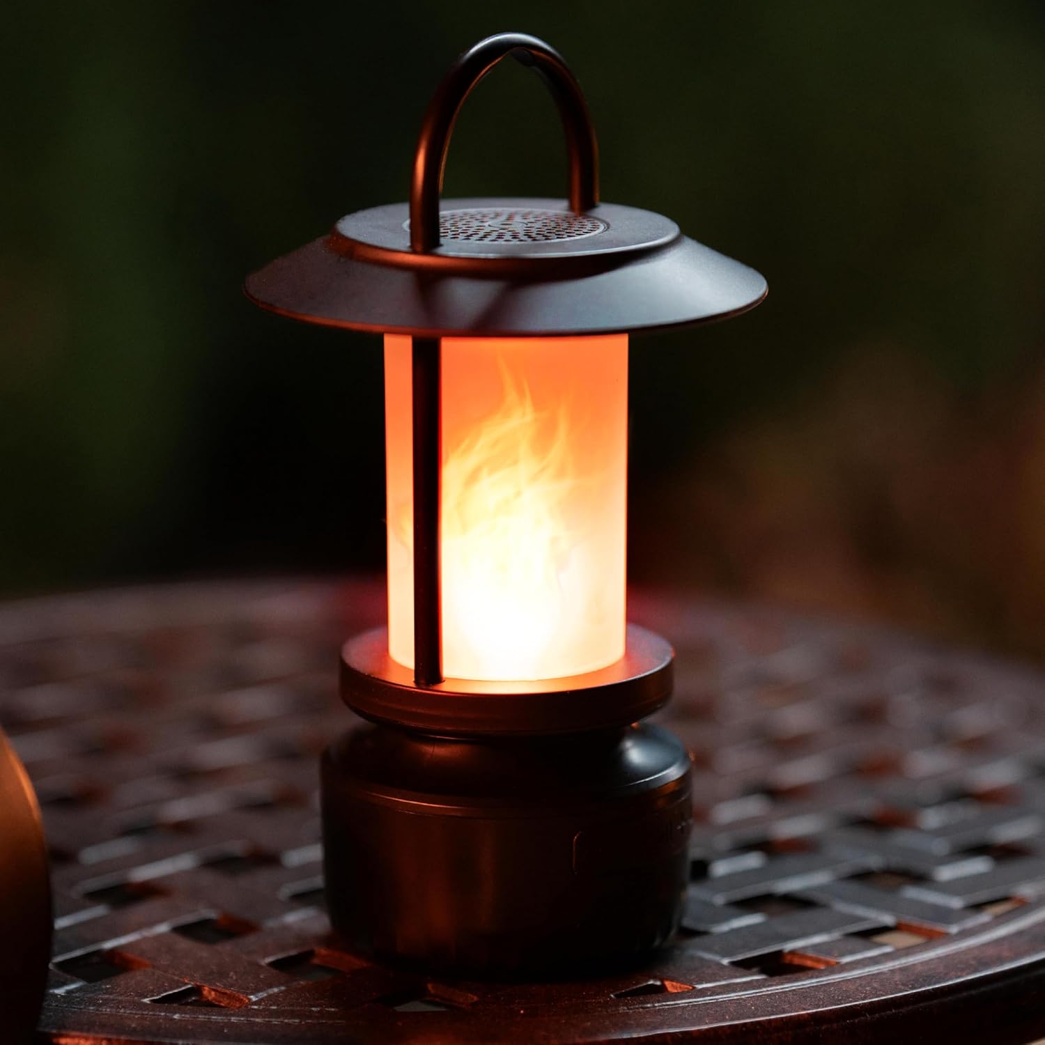 Bluetooth Outdoor Speakers-Realistic LED Flame with 13Color Options, Powerful 5W Sound,Wireless Outdoor Speakers with Deep Bass for Parties,Camping,Tailgating & Home Ambience (1Pack) - Image 7