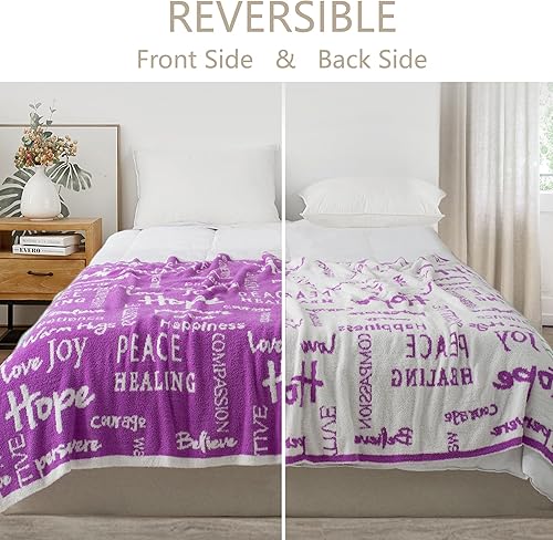 Miniatura 3 de Manta Get Well de 50 x 60 pulgadas, ultra suave y cómoda con palabras inspiradoras, manta curativa para hombres, abrazos cálidos, regalo de