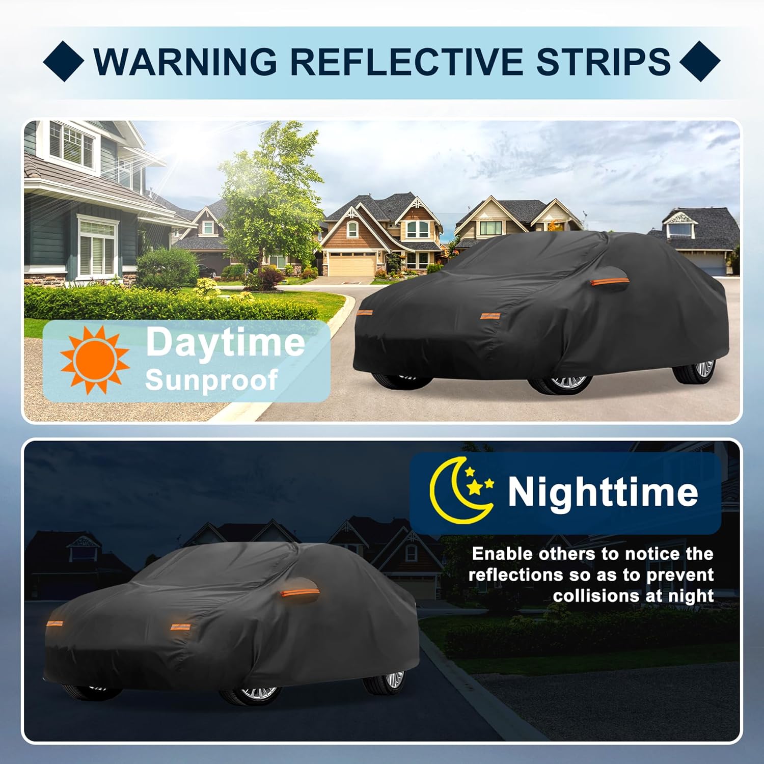 Car Cover Waterproof Custom Fit for Mercedes Benz CLA 2013-2024 All Weather for Automobiles Outdoor Snow Sun Dust UV Protection Full Exterior Cover with Door Zipper