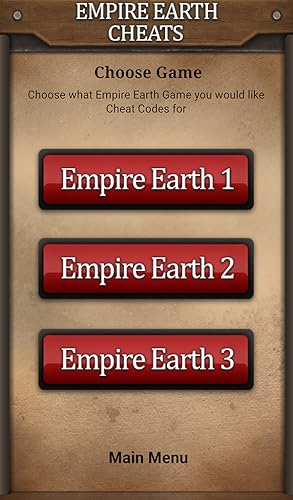 Cheats for Empire Earth