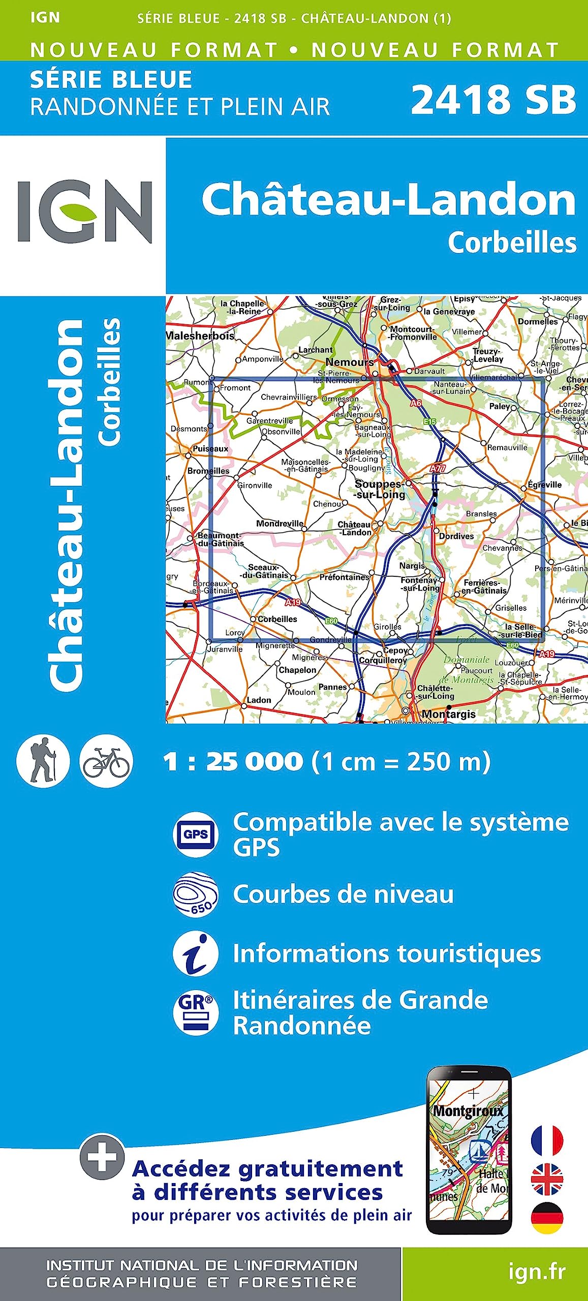 Château-Landon / Corbeilles (2418) (Série Bleue)
