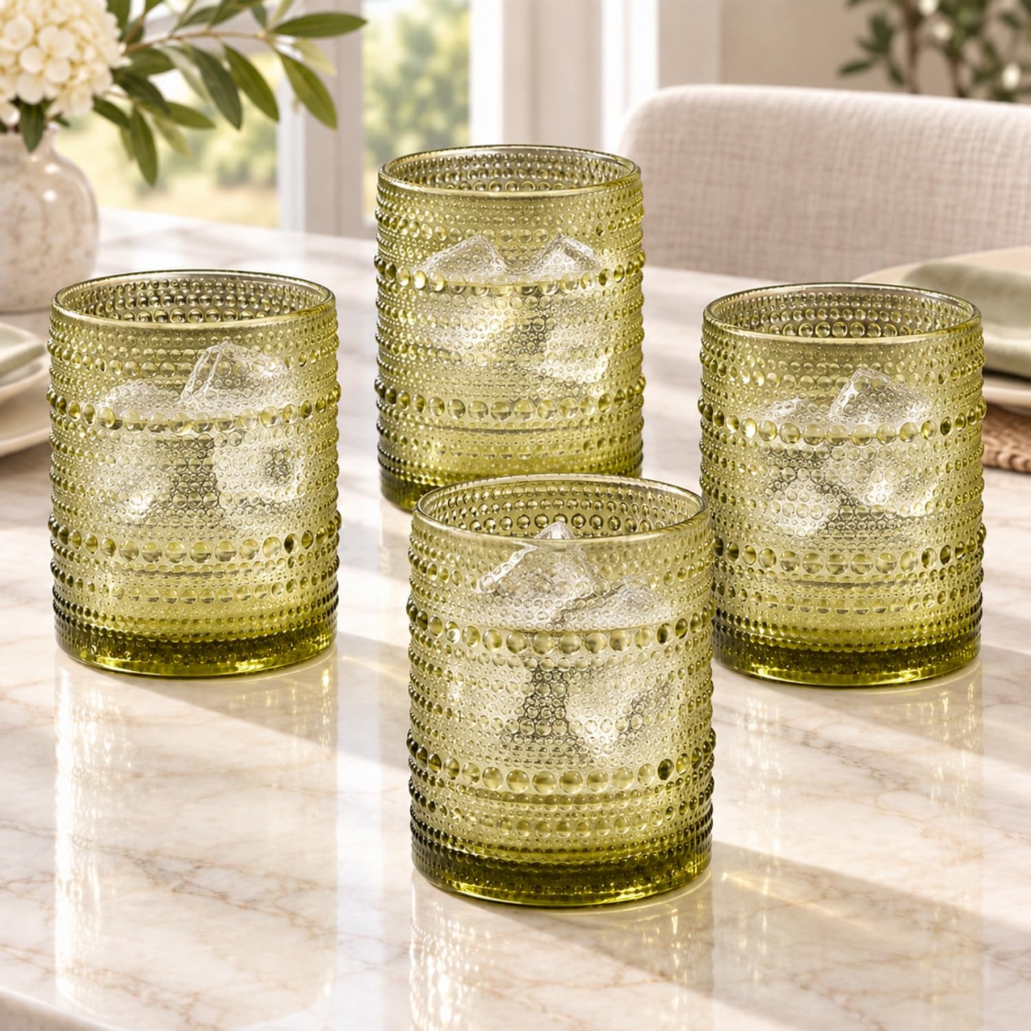 Vintage Hobnail Whiskey Glasses - Set of 6 -18 Vintage Hobnail Whiskey Glasses - Set of 6 -18