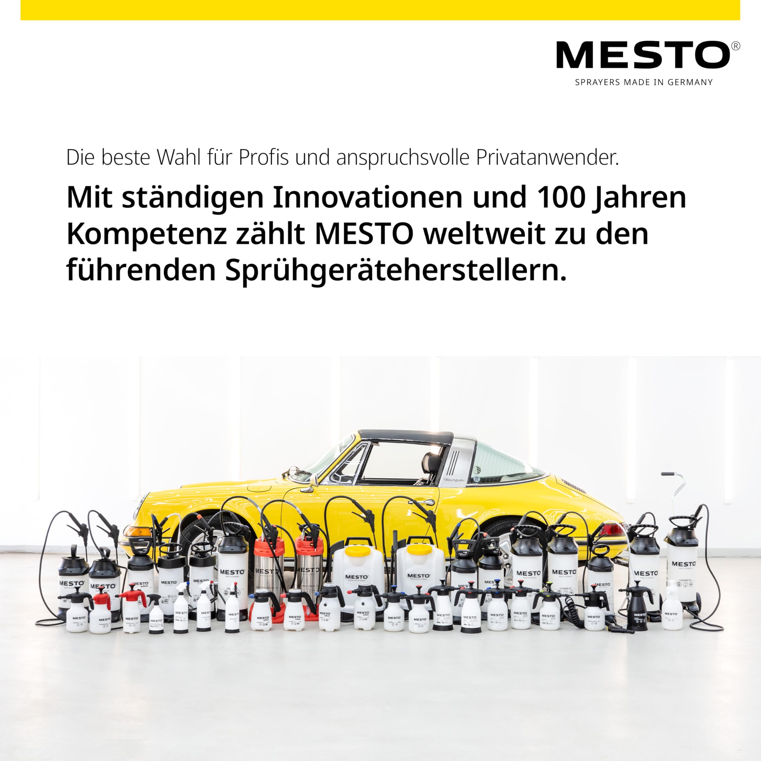 MESTO 3132FE FOAMER Drucksprüher 1,5L Schaumsprüher | Schaumgerät mit EPDM-Dichtungen | Foam Sprayer für Automotive Reinigung | Schaum Sprühflasche | Spezial-Flachstrahldüse 110-06 | inkl. Fleecepads