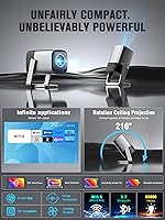 Vista 3 de Mini Proyector Compatible con Netflix y Enfoque en Tiempo Real TOF con WiFi y Bluetooth, Proyector Inteligente XuanPad con Soporte 4K, Audio Dolby