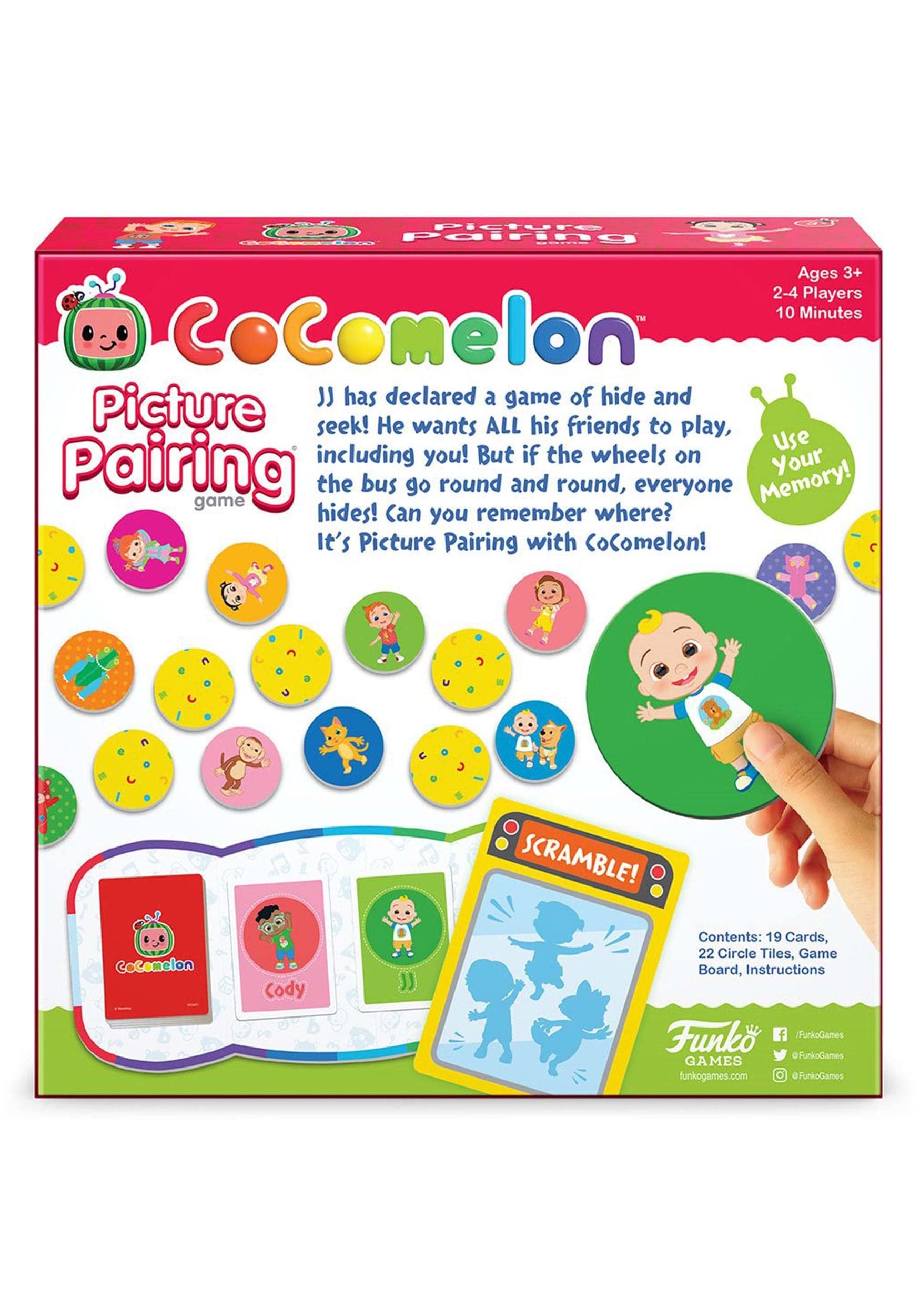 Funko CoComelon Picture Pairing Game NIB CoComelon Picture Pairing Memory Game FUNKO Age 3+