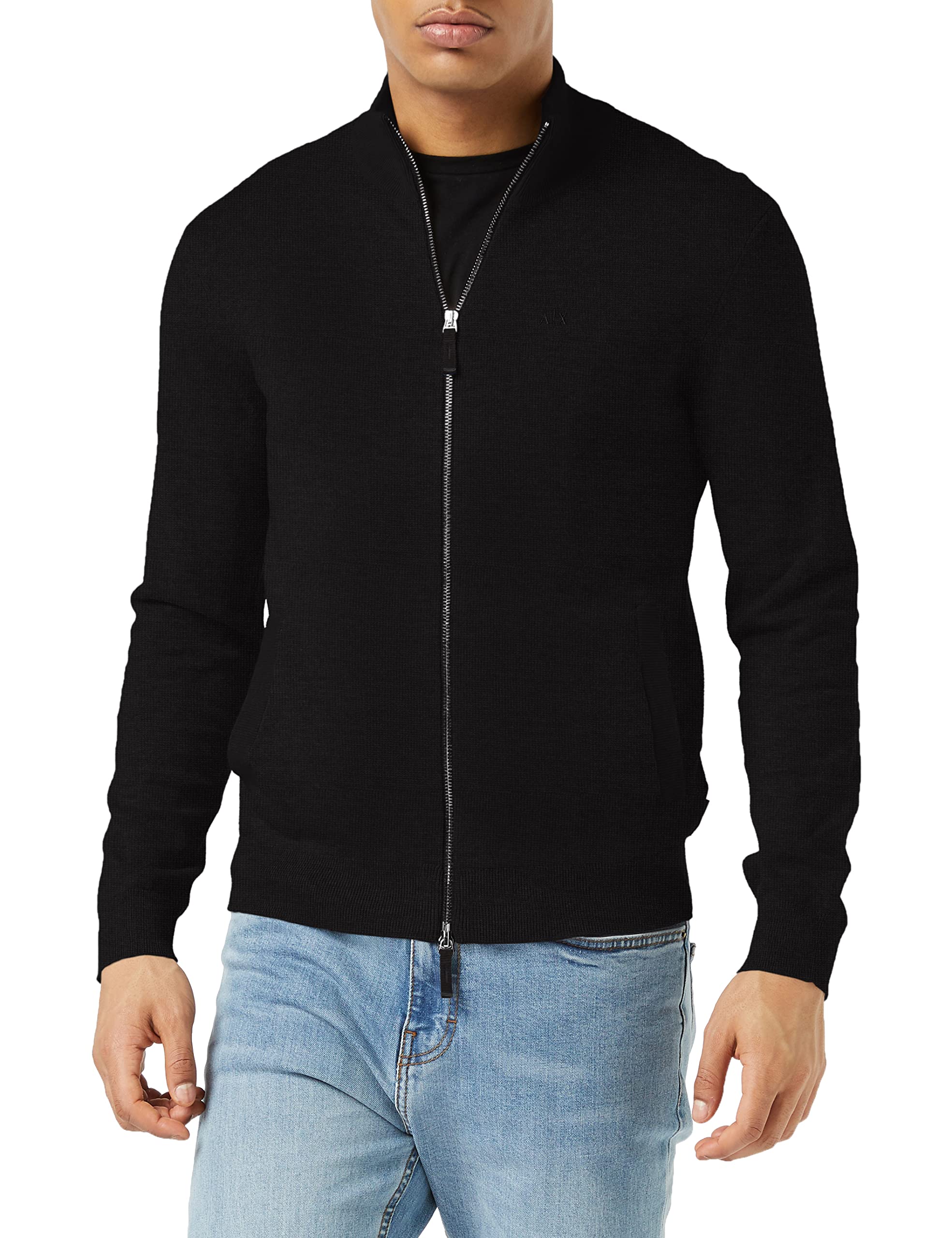 Armani Exchange Men's Pullover Sweater Sweater Sweater, Black, S