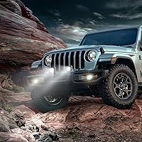 Vista 6 de Nilight Barra de luz LED, 18 W, 1260 lm, todo terreno, conducción, antiniebla, iluminación de trabajo para camioneta, tractor, camioneta, barco