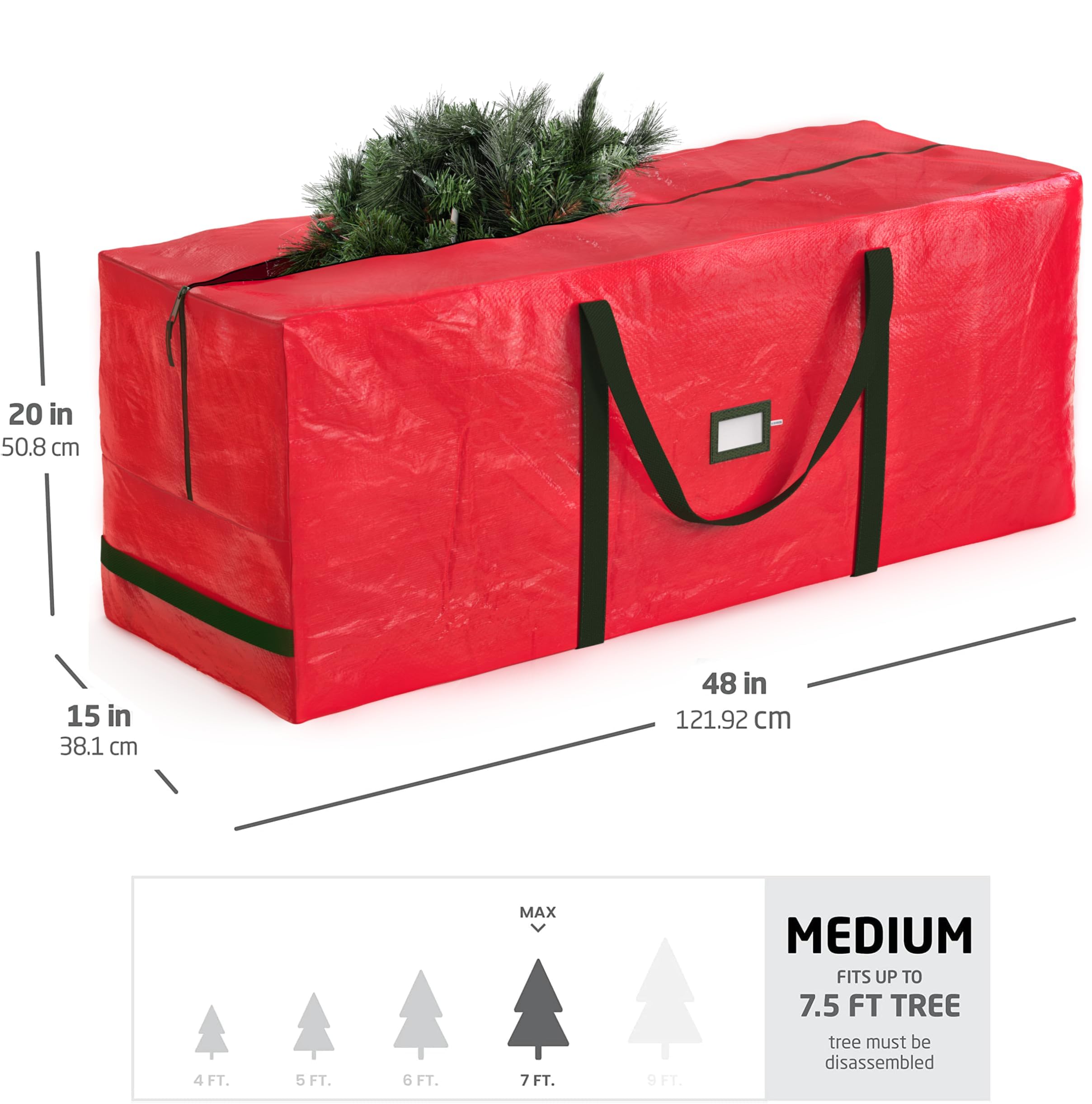 Amazon.com: Zober Christmas Tree Storage Bag - Fits 7.5 Ft