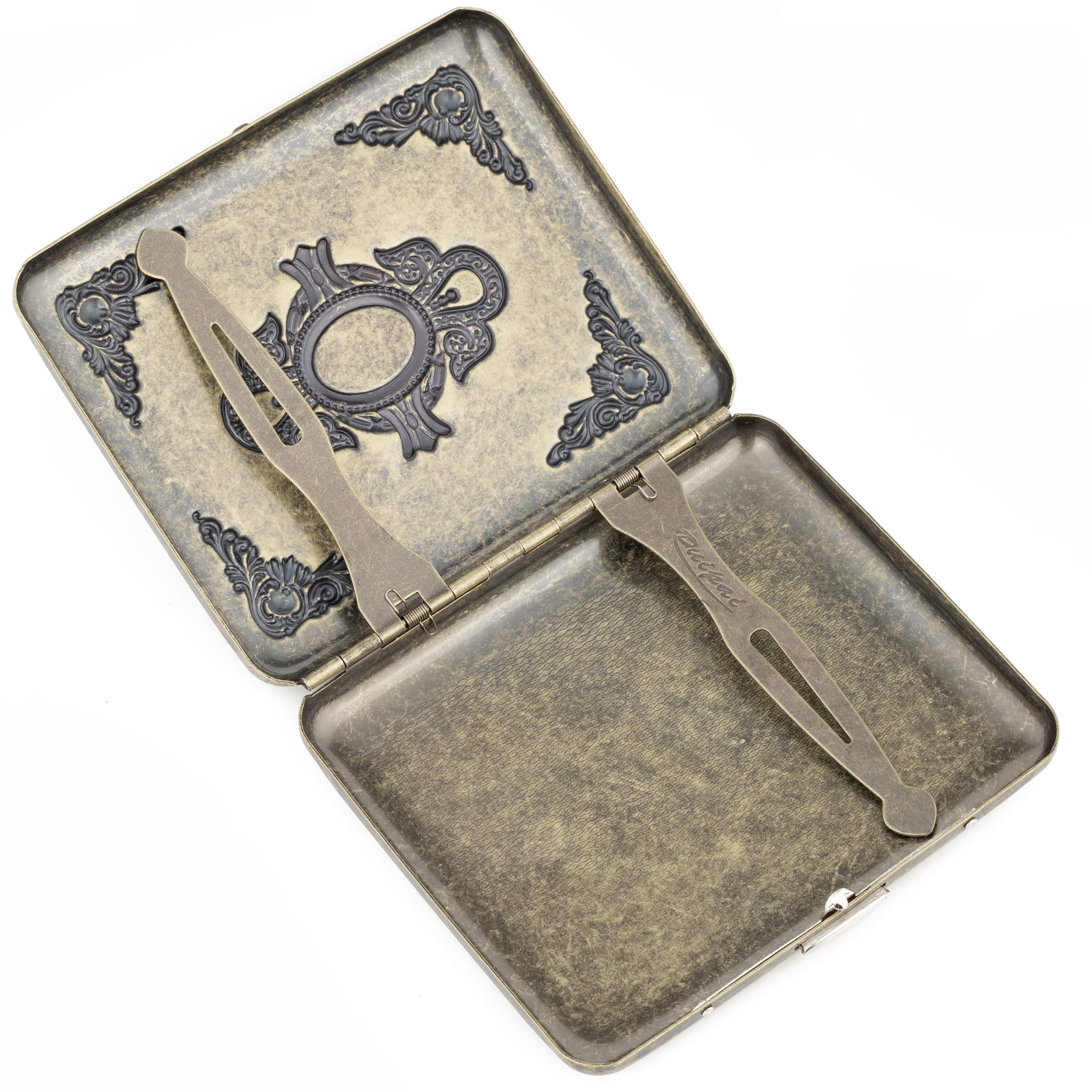 dfs cigarettes Amazon.com: Retro Metal Cigarette Case Box Double Sided Spring Clip Open  Pocket Holder for 20 King Size 84mm Cigarettes (Feather Antique Brass) :  Health & Household