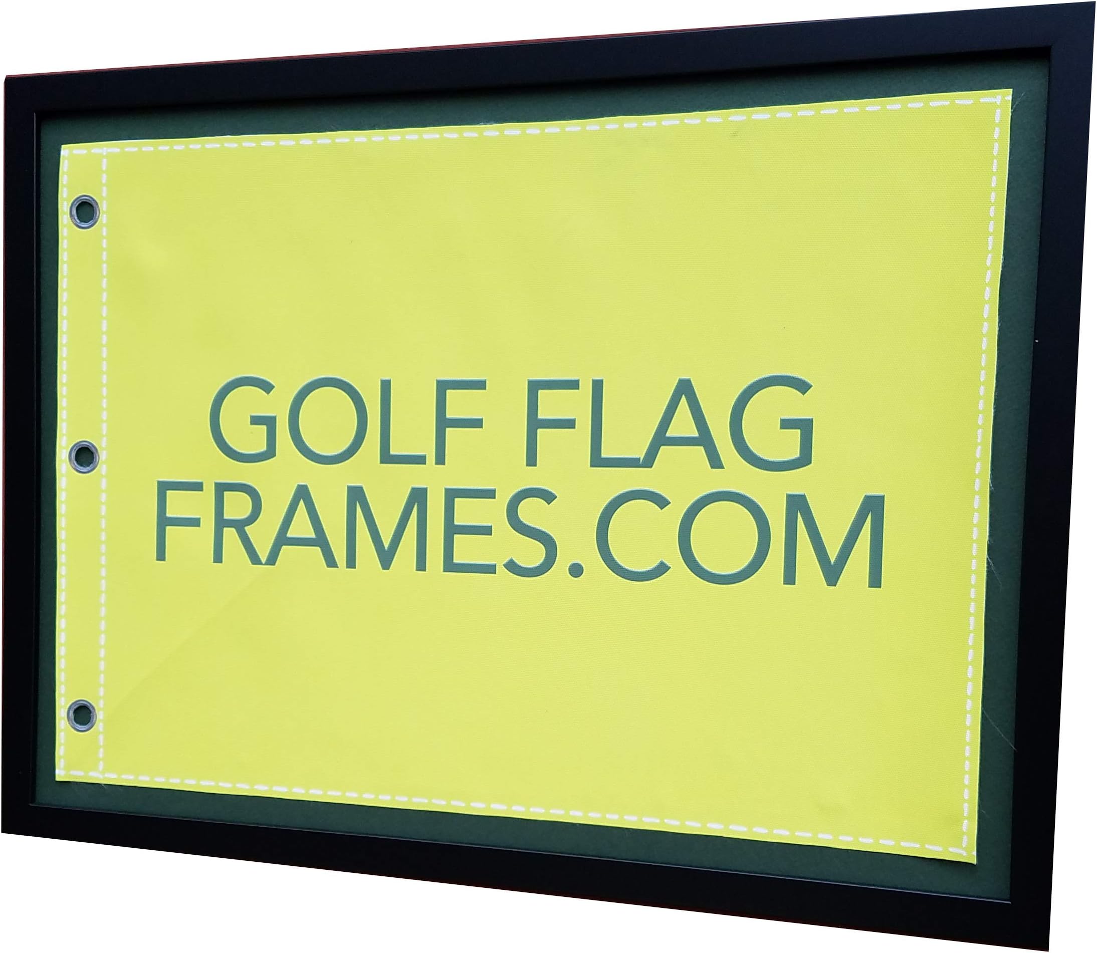 Golf Flag Frames Compact Black Moulding blk-007, Reversible Green-Black Mat (holds up to 14x20 s; flag Not Incl)