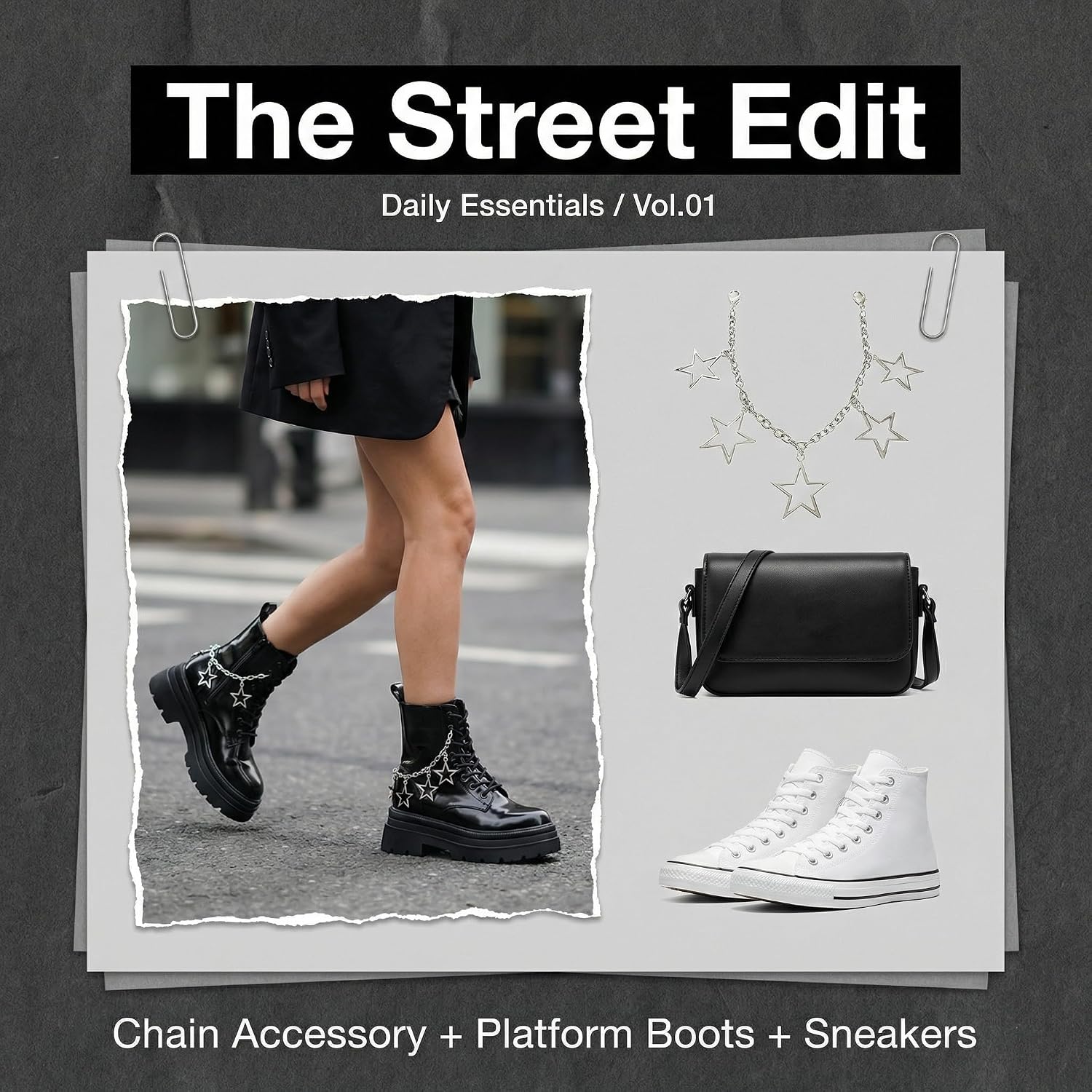 2Pcs Boot Charms for Women Men Hollow Star Chain Charm Shoes Chains Shoe Metal Accessories Sneakers Lace Decor DIY Jewelry Silver