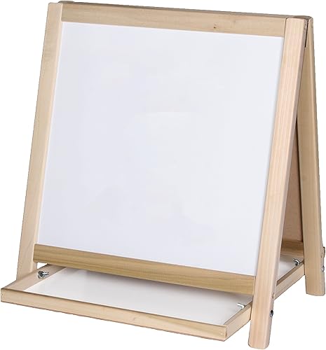 Miniatura 4 de Flipside Products - Caballete magnético de mesa, tiza verdeborrado en seco blanco