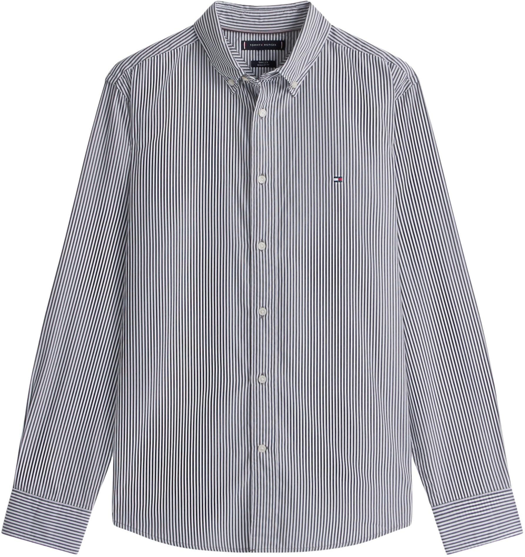 Tommy Hilfiger Herren Core Flex Pop Classic STP Shirt Mw0mw41403 L/S Shirt (1er Pack)
