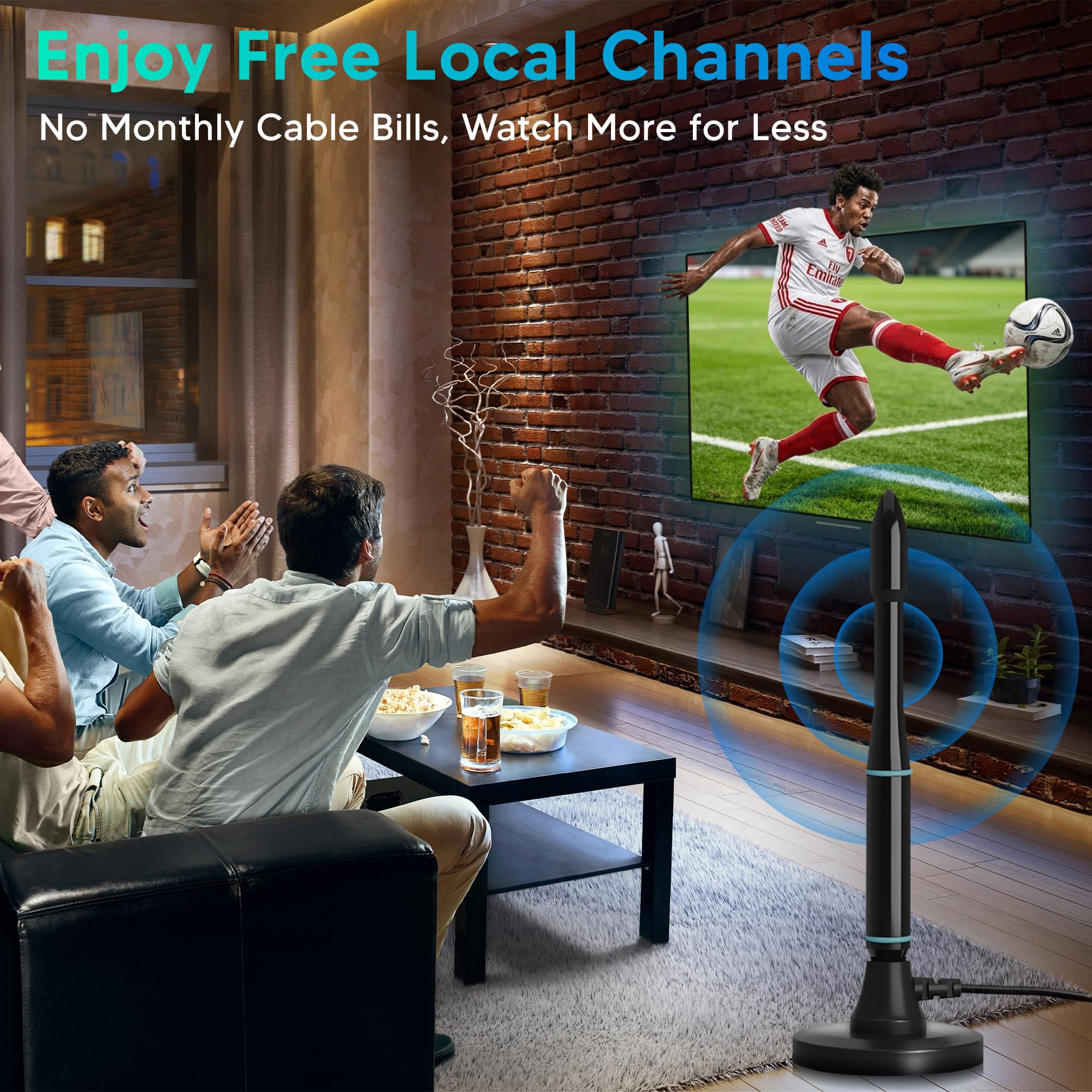Antenna TV per Smart TV da interni, antenna TV digitale 2026 per canali