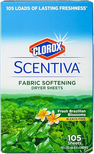Miniatura 4 de Clorox Scentiva Sábanas de secadora suavizantes de tela sábanas de tela con aroma a flores brasileñas frescas sábanas de secadora para ropa fresca y