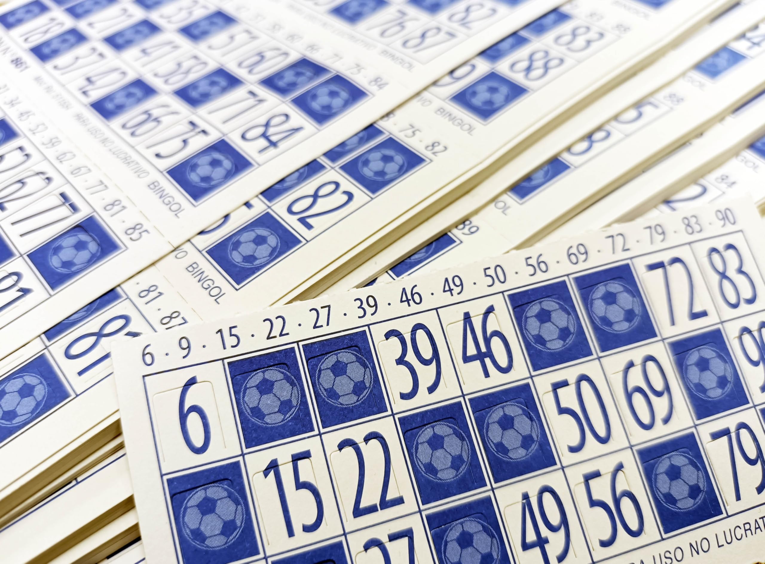 Genérico Cartones de Bingo Troquelados, 960 Unidades para Bingo Tradicional de 90 Bolas