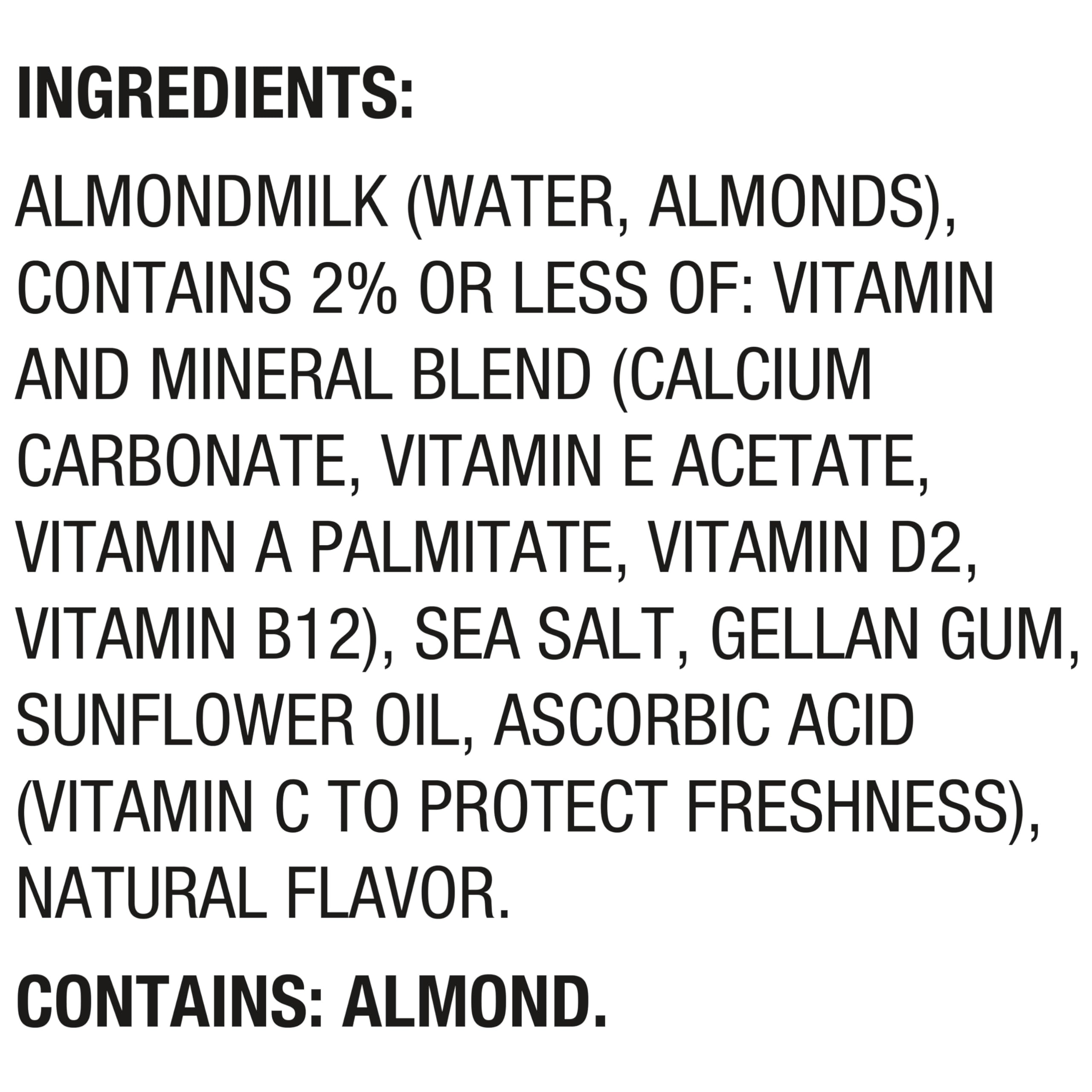 Silk Almond Milk, Unsweet, Dairy Free, Gluten Free, Seriously Creamy Vegan Milk with 50% More Calcium than Dairy Milk, 64 FL OZ Half Gallon