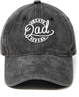 Mens Dad Hat - Embroidered Baseball Cap Vintage Style Papa Hat Adjustable Golf Tennis Ball Caps