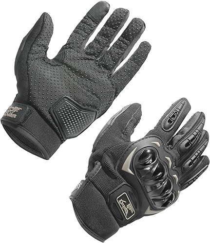 RACOONA Guantes de motocicleta, guantes de motocross, accesorios de automóvil, guantes de motocicleta con pantalla táctil para BMX ATV MTB, carreras