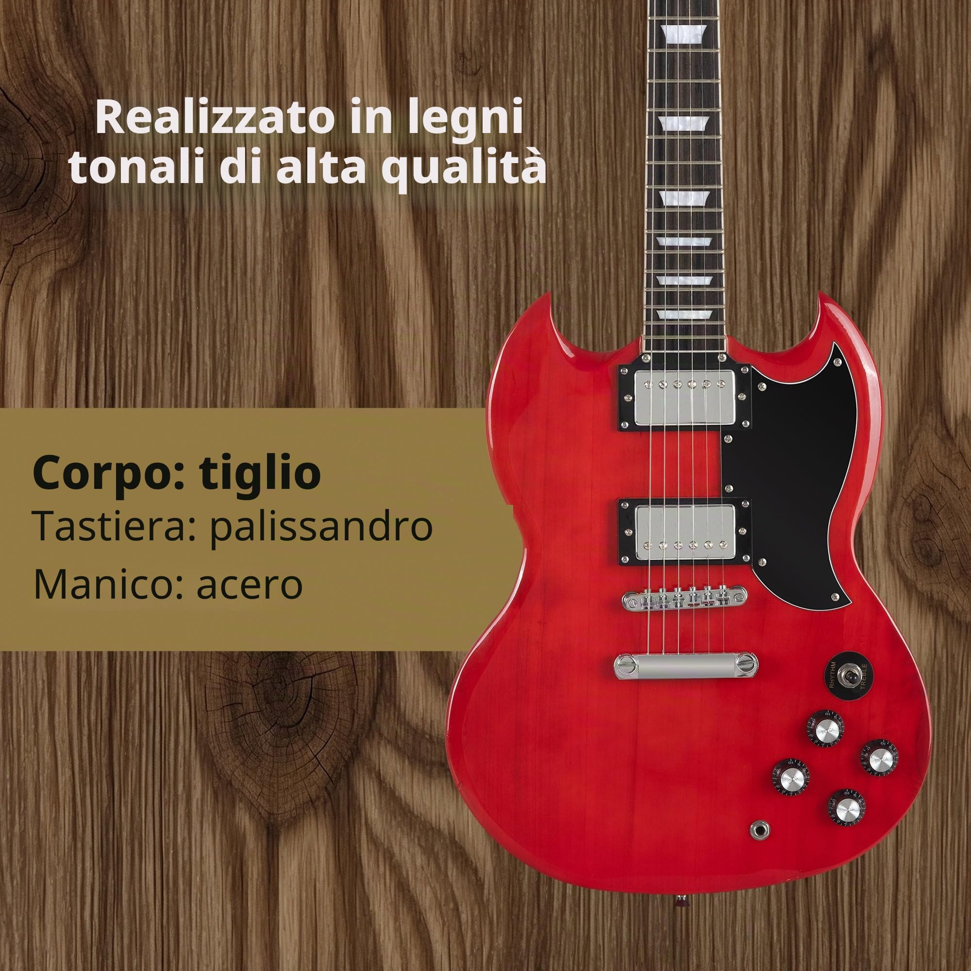 Rocktile Pro S-Red Chitarra Elettrica Heritage Cherry