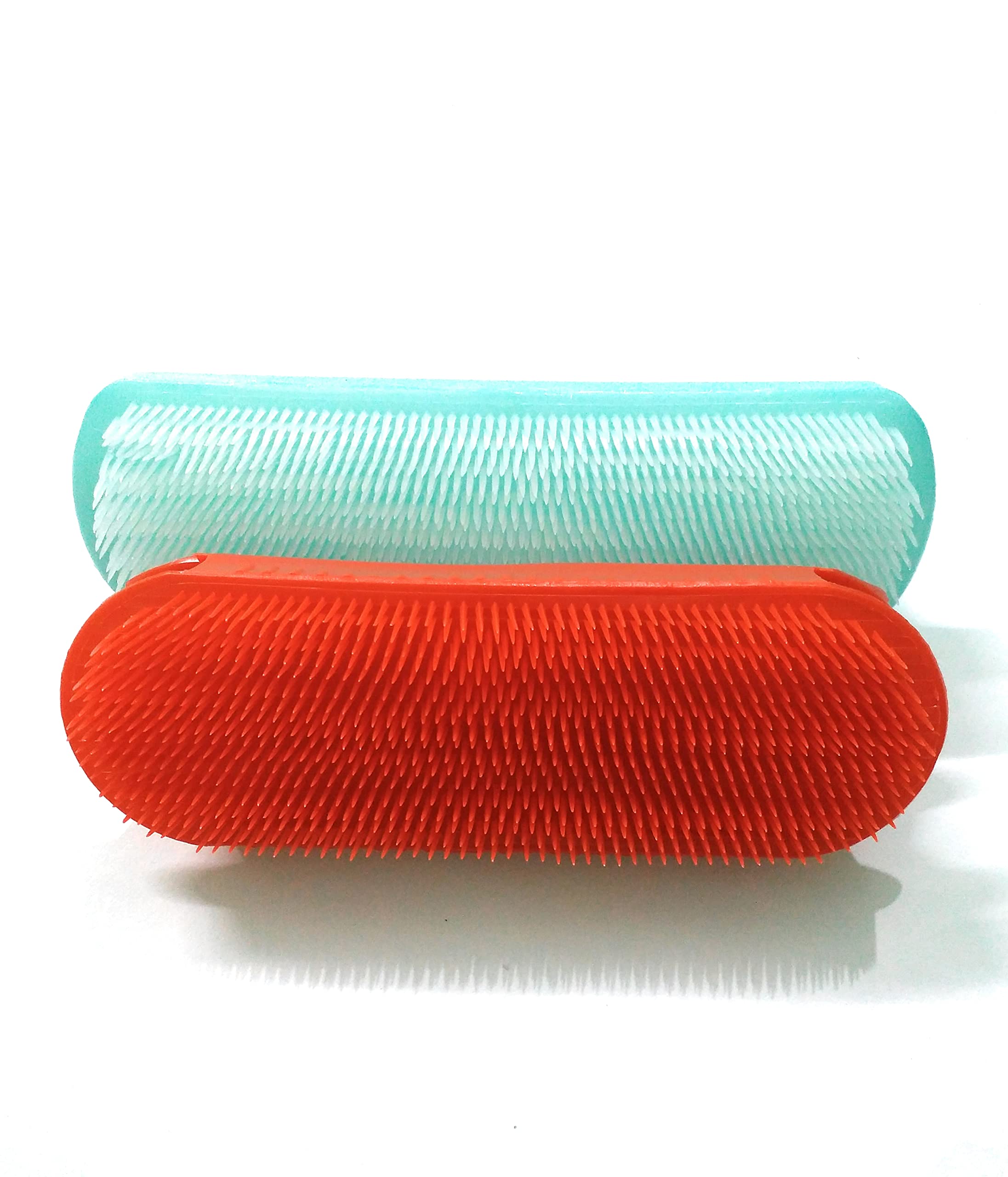 Cloth Washing Brush with Semi Hard Bristles for Cleaning Clothes 1 Medium & 1 Large, Multicolour mfn (2 pcs Set)-image-27