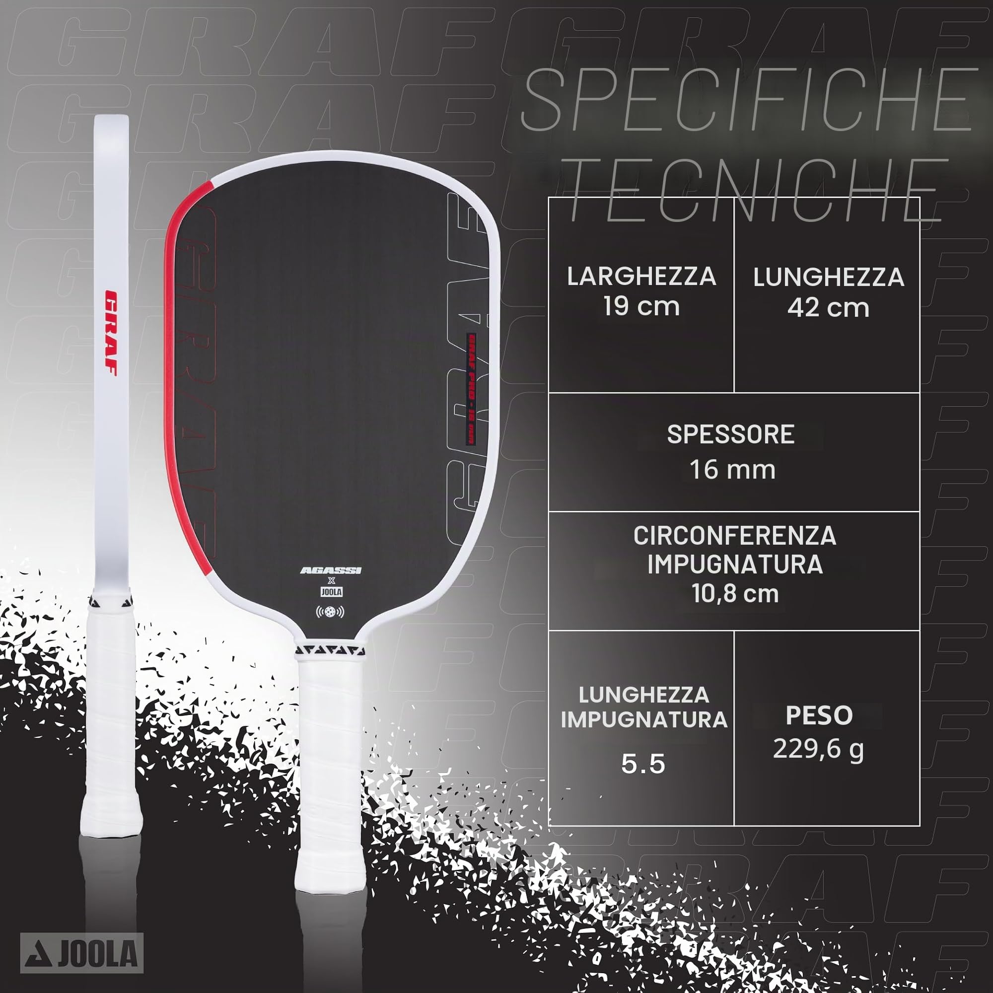 JOOLA Pro IV Paddle racchetta professionale di alta qualità per pickleball certificata USAP