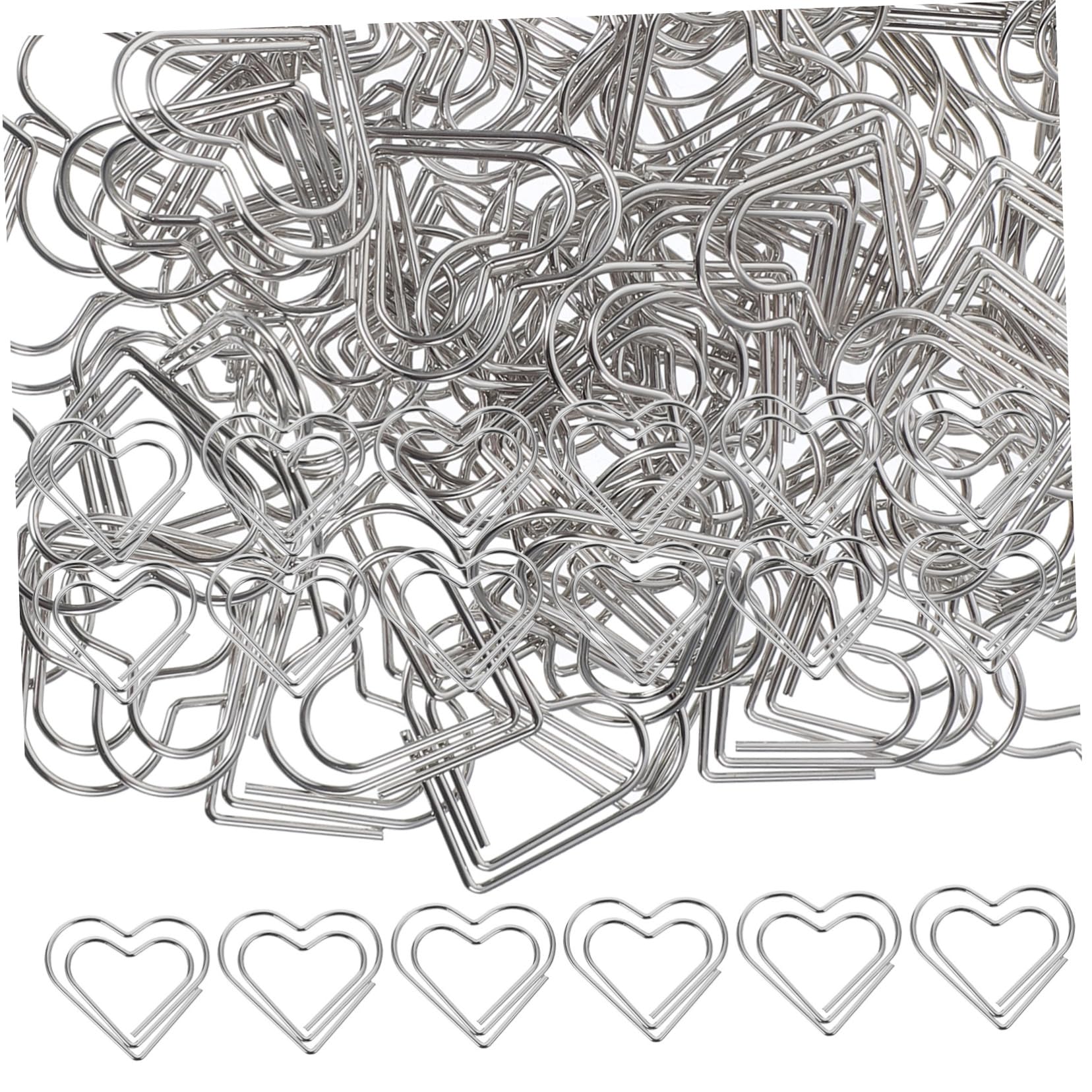 DOITOOL 4 Set Graffette Clip Metallo Per Ufficio E Documenti Accessori Scrivania Creativi E Delicati Per Biglietti Visita Note E Libri 100 Pezzi * 4