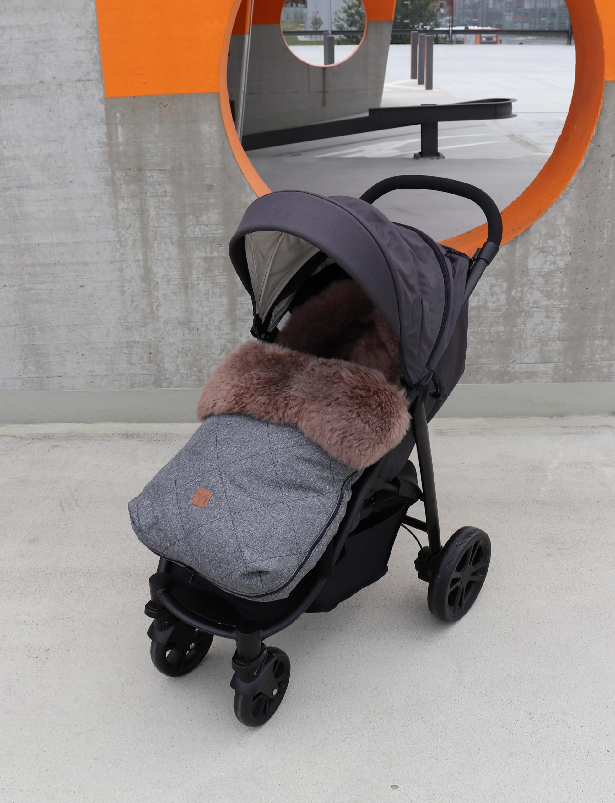 Kaiser 6545270 Chancelière Nelly, Peau d'Agneau Cappuccino, Anthracite Melange