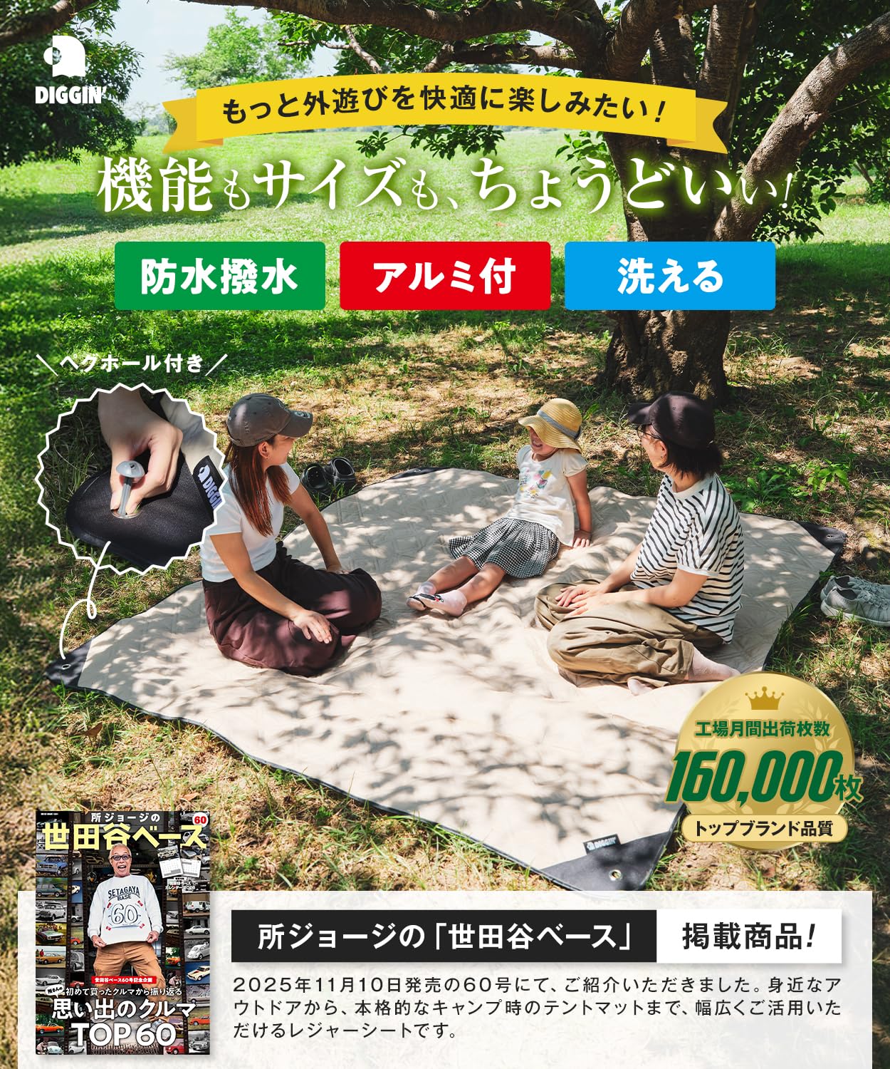 米軍放出品 キャンプ ベッド レジャー マット　クッション 世田谷ベース Amazon.co.jp: 【所ジョージの世田谷ベース掲載】 DIGGIN' 洗える