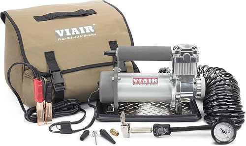 VIAIR 400P - 40050 Inflador de neumáticos portátil Offroad Compresor de aire para camiones y SUV, 24V On/Off Road Bomba de neumáticos Compresor de