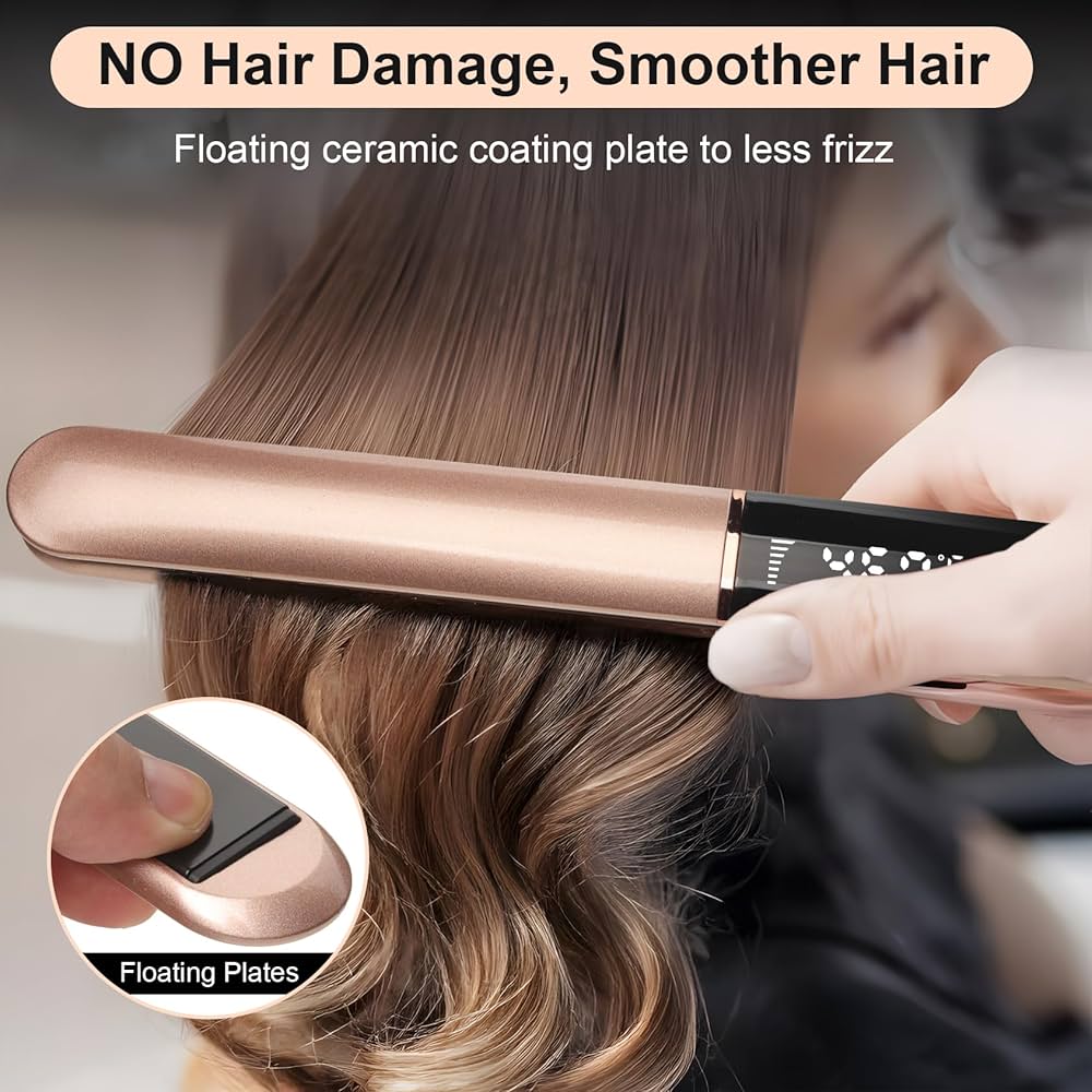 Amazon.com : Hair Straightener with Ceramic Floating Plates for